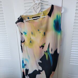 ALLSAINTS Womens Dress Cocktail Party Dress Silk Multicolor  Size: 4